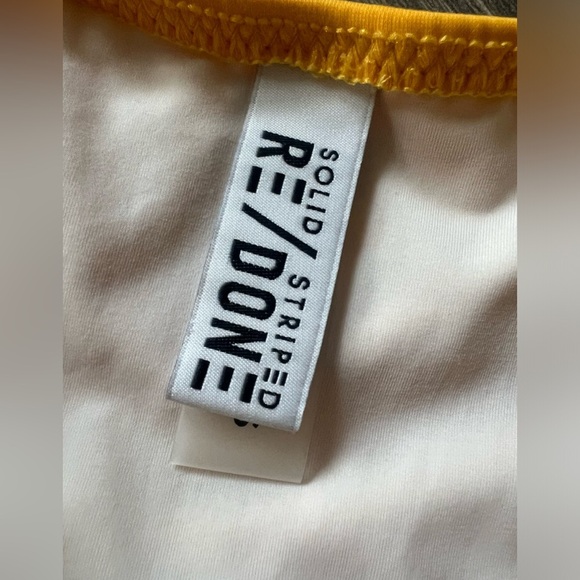 Solid & Striped x RE/DONE The Malibu One Piece Yellow - Picture 10 of 11